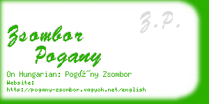 zsombor pogany business card